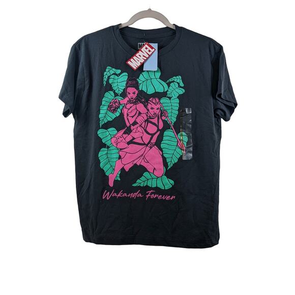 Marvel Wakanda Forever Women Warriors Graphic TShirt Black S Short Sleeve Casual - Picture 1 of 6